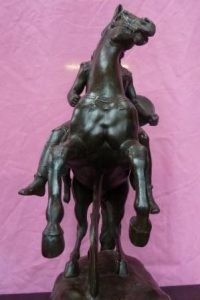 Bronze horse after repair