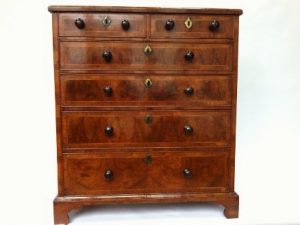 The chest of drawers after restoration